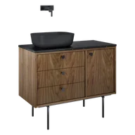 Szafki łazienkowe - ELITA LEGACY 100 3S 1D L ORZECH AMERYKAŃSKI FORNIR PDW SZAFKA PODUMYWALKOWA 168911 - miniaturka - grafika 1