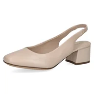 Czółenka - CAPRICE Damskie czółenka 9-29500-42, Beżowy Perlato, 42 EU - miniaturka - grafika 1