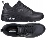 Sneakersy męskie - Buty Skechers Uno Suroka 232250-BBK Skórzane Sneakersy Ciepłe Na Co Dzień - miniaturka - grafika 1