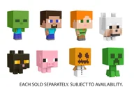 Figurki dla dzieci - Mattel, Minecraft, Głowa Moba minifigurka, Ast Hdv64 Wb36 - miniaturka - grafika 1
