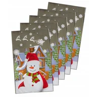 Ozdoby bożonarodzeniowe - Worki celofanowe świąteczne folijki BAŁWAN 5szt. - miniaturka - grafika 1