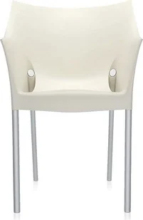 Kartell fotel Doktor No, plastik, kolor biały, 50 x 81.5 x 54 cm 4848/1L - Fotele i krzesła ogrodowe - miniaturka - grafika 1