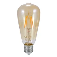 Żarówki LED - Żarówka dekoracyjna Vintage LED Filament Amber ST64 E27 WW 2000K 320 lm Sanico - miniaturka - grafika 1