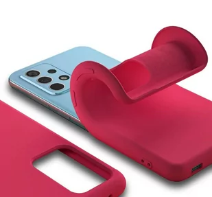 Silicone Case elastyczne silikonowe etui pokrowiec Samsung Galaxy A32 4G ciemnoniebieski - Etui i futerały do telefonów - miniaturka - grafika 4