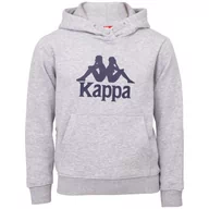 Bluzy dla dziewczynek - Kappa, Bluza dziecięca Taino z kapturem Regular Fit, 705322J-18M, Rozmiar 152, Szara - miniaturka - grafika 1