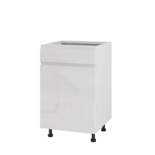 Rimini Szafka Dolna Lewa D1S-50_Blum Biały Połysk - Meble kuchenne - miniaturka - grafika 1