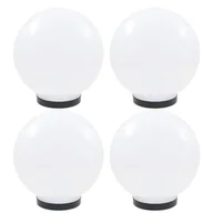 Lampy ogrodowe - vidaXL Lampy ogrodowe LED, 4 szt., kuliste, 25 cm, PMMA - miniaturka - grafika 1
