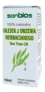 Sanbios OLEJEK 100% Z DRZEWA HERBACIANEGO 10ml 405 - Olejki do ciała i włosów - miniaturka - grafika 1