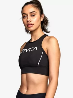 Biustonosze dla dziewczynek - RVCA VA LONGLINE BRA black biustonosz bez fiszbiny - XS - grafika 1