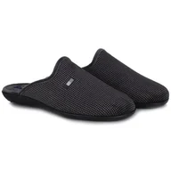 Kapcie męskie - Pantofle męskie hiszpańskie Neles C70-7724 GRIS R.46 - miniaturka - grafika 1