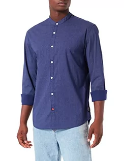 Koszule męskie - Timezone Koszula męska, Niebieskie białe kropki, L - grafika 1
