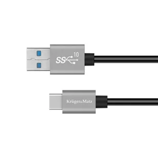 Kabel USB - USB typu C 10 Gbps 1 m Kruger&Matz Basic - Kable - miniaturka - grafika 1