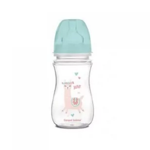 Canpol babies Butelka szerokootworowa antykolkowa EasyStart zielona 35/221 240 ml - Butelki dla niemowląt - miniaturka - grafika 1