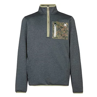 Hurley Chłopięca H2-dri Solar 1/4 Zip Hoodie bluza z kapturem - Moda i Uroda OUTLET - miniaturka - grafika 1