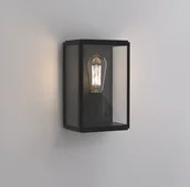 Lampy ogrodowe - Szklany, czarny kinkiet zewnętrzny Homefield od Astro Lighting o klasie szczelności IP44 - miniaturka - grafika 1