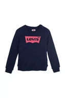 Bluzy damskie - Levi's Levi's bluza dziecięca kolor biały z nadrukiem - miniaturka - grafika 1