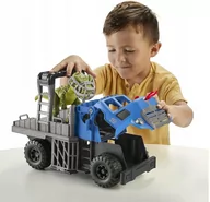 Samochody i pojazdy dla dzieci - Jurassic World Holownik Ciężarówka Dinozaur T-Rex - miniaturka - grafika 1