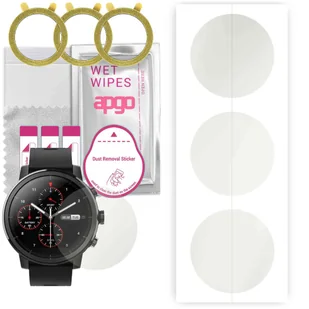 3x Folia hydrożelowa MATOWA do Amazfit Stratos Plus - apgo Smartwatch Hydrogel MATTE Protection Ochrona na ekran smartwatcha - Akcesoria do smartwatchy - miniaturka - grafika 1