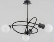 Lampy sufitowe - Pulverit lampa sufitowa 3-punktowa czarna 28243 - miniaturka - grafika 1