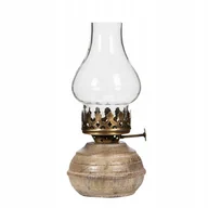 Świeczniki - ŚWIECZNIK tealight IMITACJA LAMPY NAFTOWEJ szklany klosz wys. 19cm - miniaturka - grafika 1