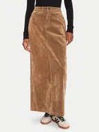Spódnice - adidas Spódnica maxi Adibreak JY2397 Brązowy Regular Fit - miniaturka - grafika 1