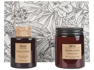 Zestaw zapachowy świeczka sojowa i dyfuzor z patyczkami świeże pranie DARK ELEGANCE - Świece - miniaturka - grafika 2