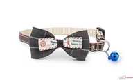 Obroże dla kotów - Obroża z kokardką - czarna - miniaturka - grafika 1