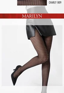 Marilyn Rajstopy Charly B09 żakardowe kabaretki 72 den Black rozmiar 1/2 - Rajstopy Marilyn Rajstopy Charly B09 żakardowe kabaretki 72 den Black rozmiar 1/2 - Rajstopy - miniaturka - grafika 1