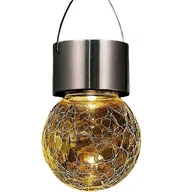 Lampy ogrodowe - Lampa Ogrodowa Led Solarna Kula Szklana Wisząca - miniaturka - grafika 1