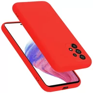 Etui i futerały do telefonów - Pokrowiec Do Samsung Galaxy A53 5G Etui w LIQUID CZERWONY TPU Silikon Case Cover Obudowa Ochronny Cadorabo - miniaturka - grafika 1