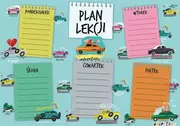 Szkolne artykuły papiernicze - Plan lekcji - Auta (5szt) - Henry - miniaturka - grafika 1