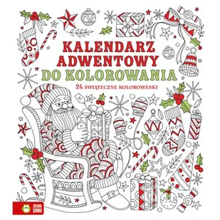 Kalendarz adwentowy do kolorowania - Kolorowanki, wyklejanki - miniaturka - grafika 1
