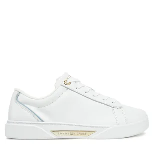 Sneakersy Tommy Hilfiger Chic Court Sneaker FW0FW08642 Biały - Sneakersy damskie - miniaturka - grafika 1
