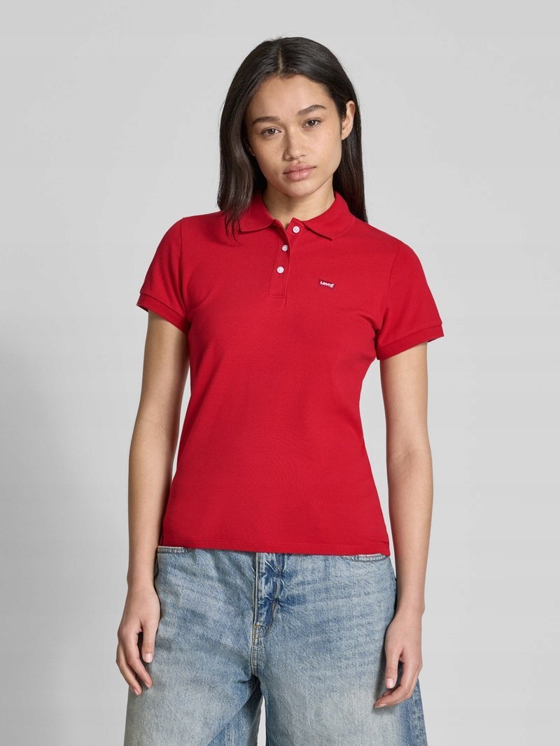 LEVI'S CZERWONA KLASYCZNA KOSZULKA POLO Z KRÓTKIM RĘKAWEM M 6FA
