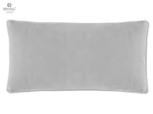 Kołdry i poduszki dla dzieci - MimiNu by Kieczmerski, Poduszka dekoracyjna z poszewką na suwak, Velvet, Szara, 30x60cm - miniaturka - grafika 1