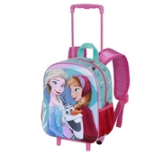 Plecaki - Disney Frozen 2 Family mały plecak 3D z kółkami, niebieski, 26 x 34 cm, pojemność 7 l, Niebieski Kraina Lodu 2, Jeden rozmiar, Mały plecak 3D z kółkami - miniaturka - grafika 1