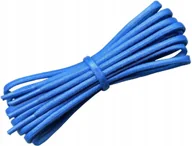 Akcesoria obuwnicze - WOSKOWANE Sznurówki NIEBIESKIE Sznurowadła 100 cm CIENKIE Okrągłe 2mm G9-34 - miniaturka - grafika 1