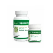 Suplementy i witaminy dla psów - Dolfos Dolvit Spirulina - preparat dla psów wzmacniający układ odpornościowy i poprawiający trawienie MINI 90 tabl. - miniaturka - grafika 1