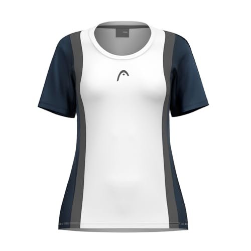 HEAD Club 25 Tech T-shirt damski, granatowy/biały