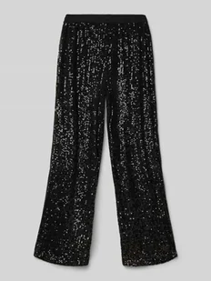 Spodnie o kroju straight fit z cekinowym obszyciem model ‘FRANSA’ - Spodnie i spodenki dla chłopców - miniaturka - grafika 1
