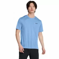 Koszulki sportowe męskie - Męska koszulka treningowa Under Armour UA Tech Vent Geode SS - niebieska - UNDER ARMOUR - miniaturka - grafika 1