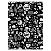 Teczki i skoroszyty - Teczka tekturowa z gumką A4 DERFORM BACKUP czarna SKATE - miniaturka - grafika 1