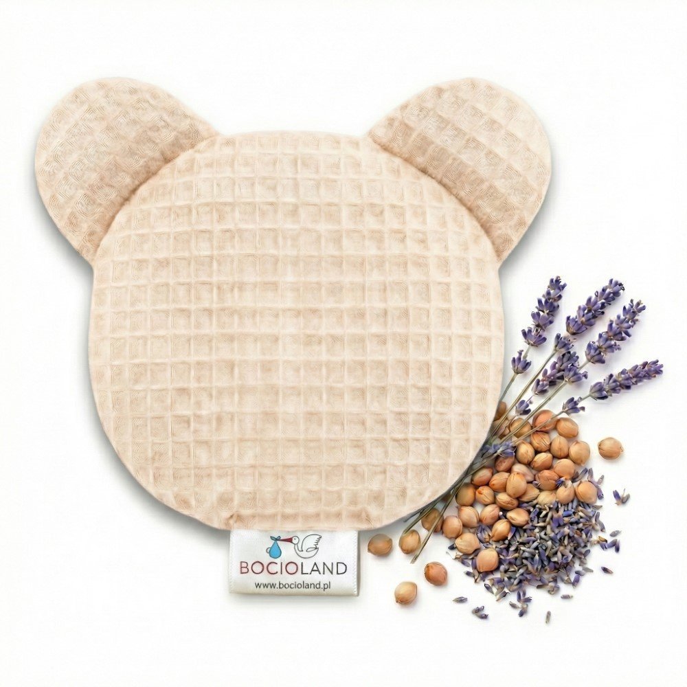Bocioland Bocioland - Termofor z Pestek Wiśni z lawendą 180g - miś kremowy U