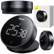 Minutniki - Baseus Baseus Heyo Pro obrotowy minutnik czasomierz elektroniczny timer szary (FMDS000013) FMDS000013 - miniaturka - grafika 1