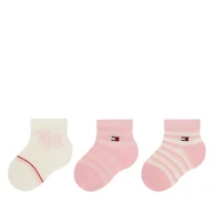 Skarpetki dla dzieci - Zestaw 3 par niskich skarpet dziecięcych Tommy Hilfiger 701236342 Różowy - miniaturka - grafika 1