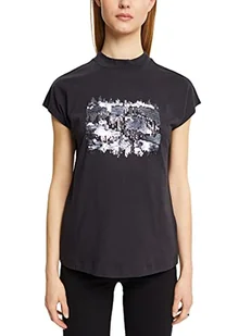 ESPRIT Collection Damska koszulka 122EO1K306, 001/BLACK, L - Koszulki i topy damskie - miniaturka - grafika 1