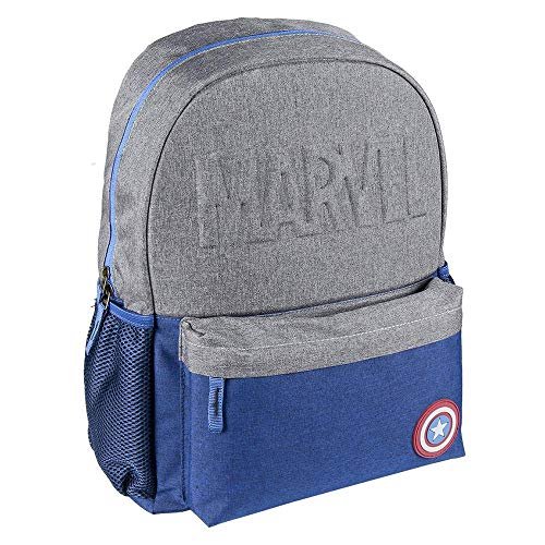 Cerdá Dziecięcy plecak szkolny Mochila Escolar Instituto Capitan Avengers Capitan Ameryka, wielokolorowy, 30 x 42 x 13 cm, wielokolorowa, 30.0 x 42.0 x 13.0 cm