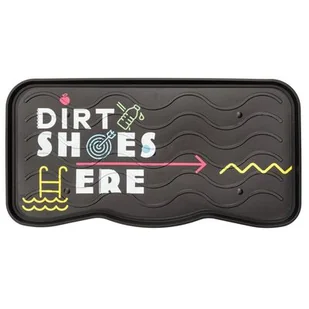 Ociekacz na buty z nadrukiem Shoes Here! Boot Tray 38 x 75 cm wielokolorowy - Wycieraczki - miniaturka - grafika 1