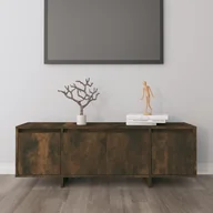 Szafki RTV - Lumarko Szafka pod TV, przydymiony dąb, 120x30x40,5 cm, płyta wiórowa - miniaturka - grafika 1