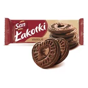 Ciastka - San ŁAKOTKI KAKAOWE 168G - miniaturka - grafika 1